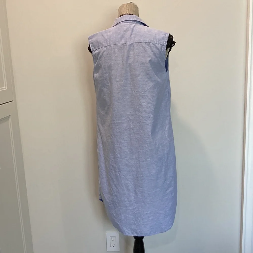 H&M Blue Button Down Tunic Dress Medium​​​ - Picture 11 of 15